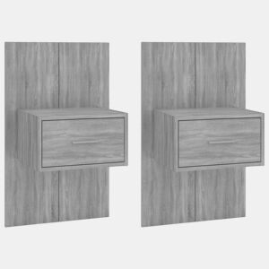 Soluna Home - Mesas de cabeceira Madeira 2 piezas 48,5 x 32,5 x 80 cm