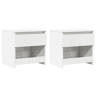 Soluna Home - Mesas de cabeceira Madeira 2 piezas 40 x 30 x 39 cm