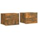 Soluna home - set de 2 mesitas de noche madera ylöjärvi 30 Soluna home - set de 2 mesitas de noche madera ylöjärvi 30 Roble
