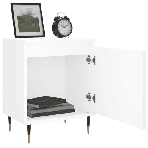 Soluna Home - Mesas de cabeceira Madeira trabalhada e ferro 2 piezas 40 x 30 x 50 cm Soluna Home - Mesas de cabeceira Madeira trabalhada e ferro 2 piezas 40 x 30 x 50 cm