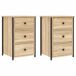 Soluna home - set de 2 mesitas de noche madera elorin 36 Soluna home - set de 2 mesitas de noche madera elorin 36 Roble Artisan