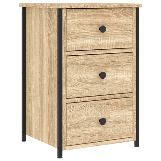 Soluna Home - Mesas de cabeceira Madeira trabalhada e ferro 2 piezas 40 x 36 x 60 cm Soluna Home - Mesas de cabeceira Madeira trabalhada e ferro 2 piezas 40 x 36 x 60 cm