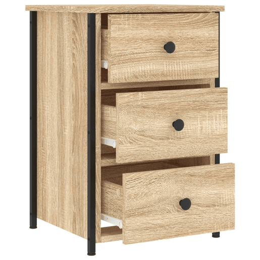 Soluna Home - Mesas de cabeceira Madeira trabalhada e ferro 2 piezas 40 x 36 x 60 cm Soluna Home - Mesas de cabeceira Madeira trabalhada e ferro 2 piezas 40 x 36 x 60 cm