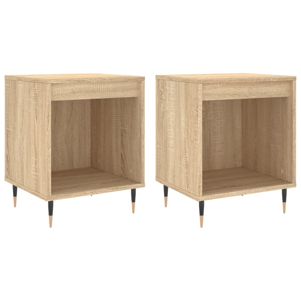 Soluna home - set de 2 mesitas de noche madera maciza dustin maso 35