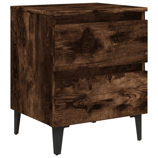 Soluna Home - Mesas de cabeceira Madeira trabalhada e metal 2 piezas 40 x 35 x 50 cm Soluna Home - Mesas de cabeceira Madeira trabalhada e metal 2 piezas 40 x 35 x 50 cm