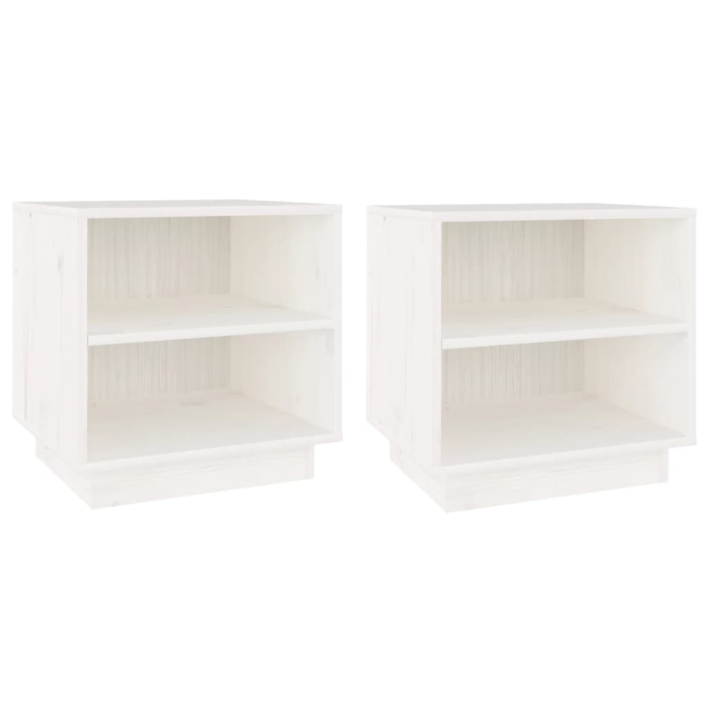 Soluna home - set de 2 mesitas de noche madera de pino decatur 40