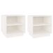 Soluna home - set de 2 mesitas de noche madera de pino decatur 40 Soluna home - set de 2 mesitas de noche madera de pino decatur 40 Blanco