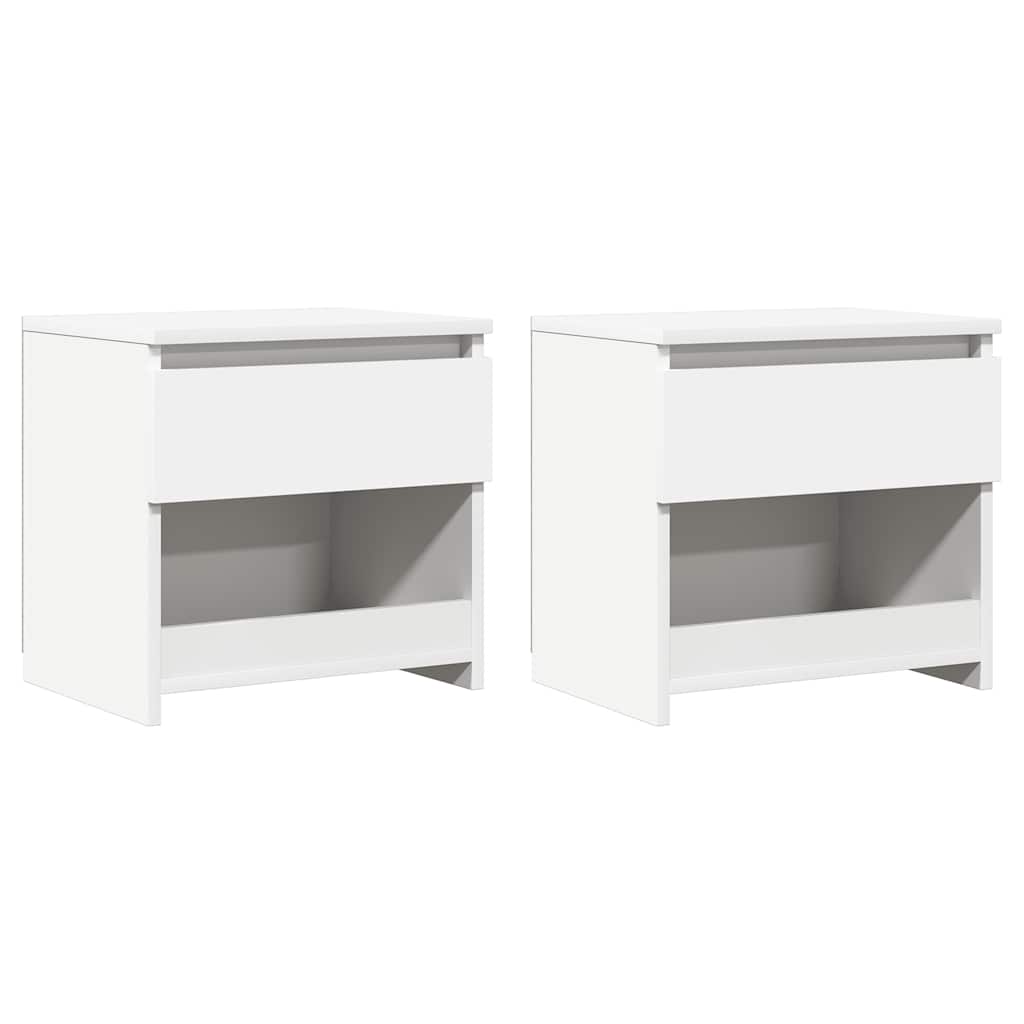 Soluna home - set de 2 mesitas de noche madera elle 40