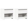 Soluna Home - Mesas de cabeceira Madeira 2 piezas 40 x 30 x 39 cm