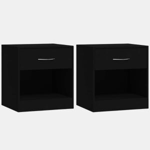 Soluna Home - Mesas de cabeceira Madeira 2 piezas 36,5 x 30,5 x 38 cm