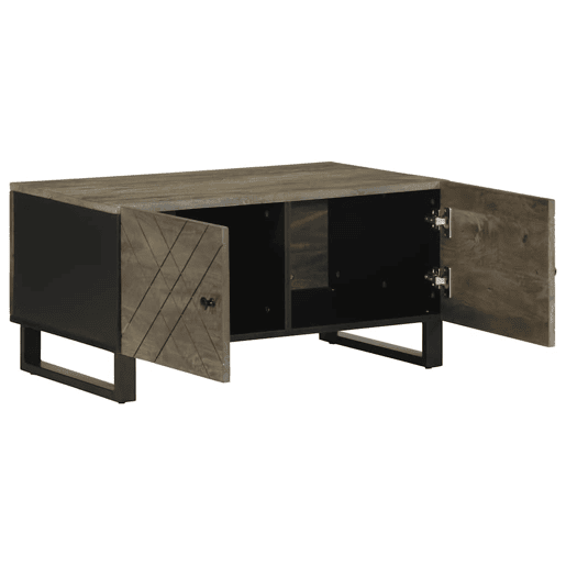 Mesa de Centro, Mesa baixa, 80x50x40 cm madeira de mangueira maciça preto Mesa de Centro, Mesa baixa, 80x50x40 cm madeira de mangueira maciça preto