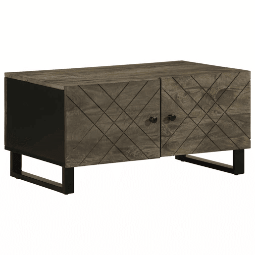 Mesa de Centro, Mesa baixa, 80x50x40 cm madeira de mangueira maciça preto Mesa de Centro, Mesa baixa, 80x50x40 cm madeira de mangueira maciça preto