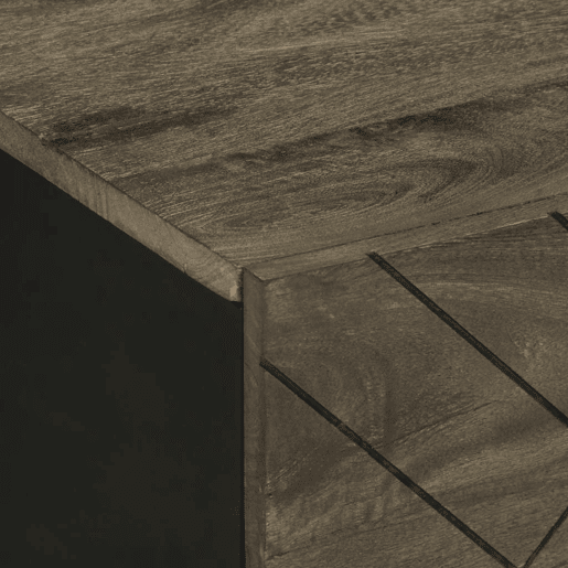 Mesa de Centro, Mesa baixa, 80x50x40 cm madeira de mangueira maciça preto Mesa de Centro, Mesa baixa, 80x50x40 cm madeira de mangueira maciça preto