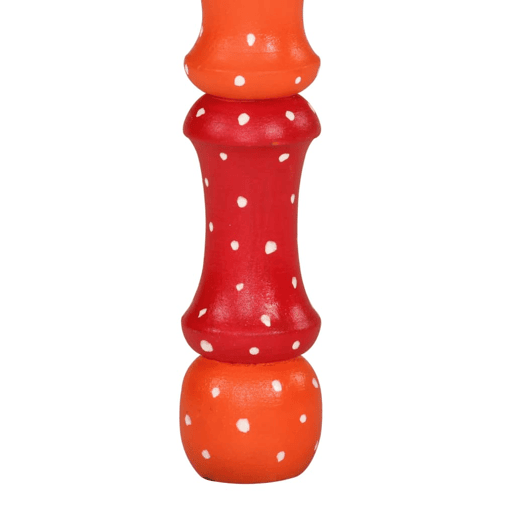 Mesa de Centro, Mesa baixa, pintada à mão mangueira maciça laranja Mesa de Centro, Mesa baixa, pintada à mão mangueira maciça laranja