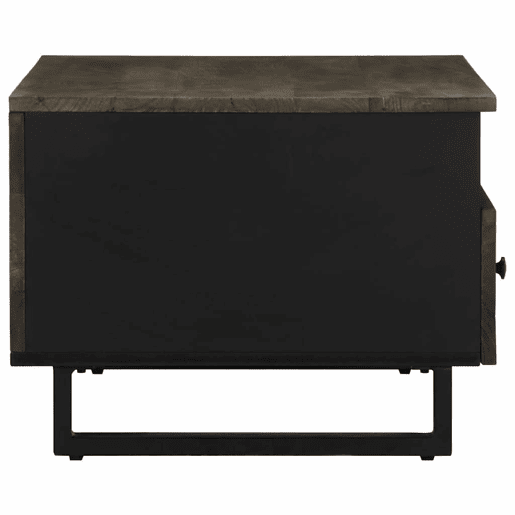 Mesa de Centro, Mesa baixa, 80x54x40 cm madeira de mangueira maciça preto Mesa de Centro, Mesa baixa, 80x54x40 cm madeira de mangueira maciça preto