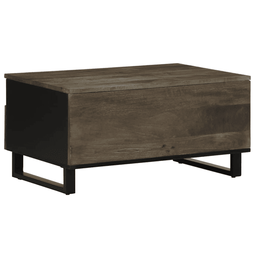 Mesa de Centro, Mesa baixa, 80x54x40 cm madeira de mangueira maciça preto Mesa de Centro, Mesa baixa, 80x54x40 cm madeira de mangueira maciça preto