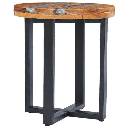 Mesa de Centro, Mesa baixa, 40x45 cm madeira de teca maciça e poliresina Mesa de Centro, Mesa baixa, 40x45 cm madeira de teca maciça e poliresina