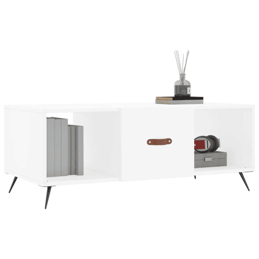 Mesa de Centro, Mesa baixa, 102x50x40 cm madeira processada branco Mesa de Centro, Mesa baixa, 102x50x40 cm madeira processada branco