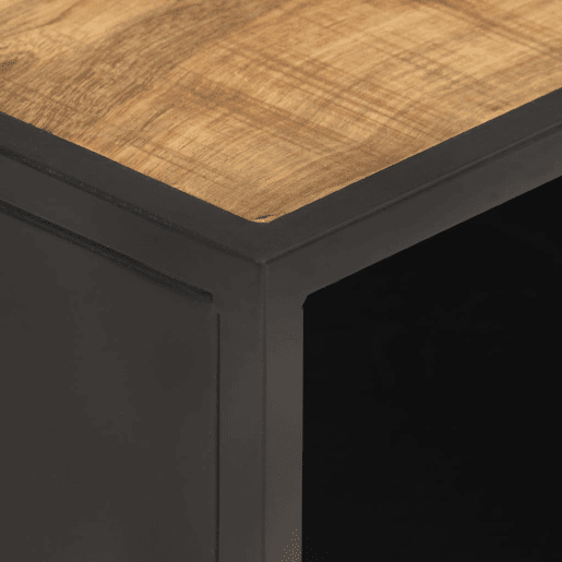 Mesa de Centro, Mesa baixa, 90x50x35 cm mangueira áspera e palhinha natural Mesa de Centro, Mesa baixa, 90x50x35 cm mangueira áspera e palhinha natural