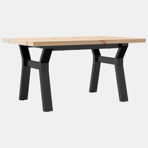 Mesa de Centro, Mesa baixa, estrutura em Y 80x50x40,5 cm pinhoaço
