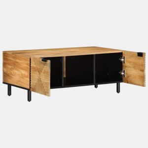 Mesa de Centro, Mesa baixa, 100x54x40cm madeira de mangueira maciça castanho