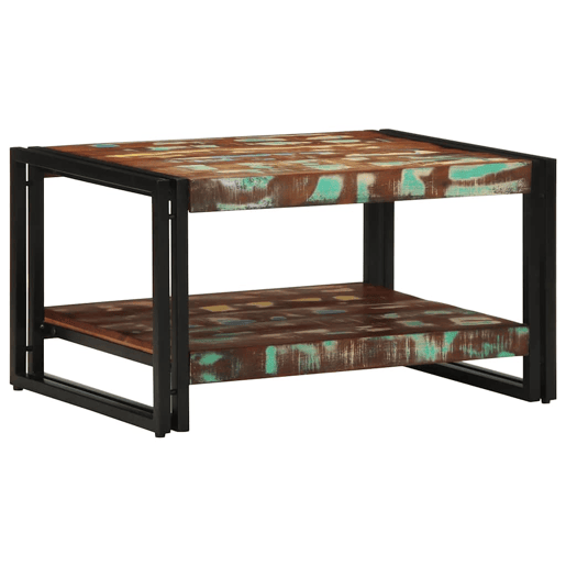 Mesa de Centro, Mesa baixa, multicor 70x50x38 cm madeira maciça recuperada Mesa de Centro, Mesa baixa, multicor 70x50x38 cm madeira maciça recuperada