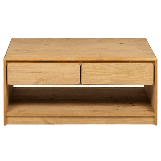 Mesa de Centro, Mesa baixa SAUDA 99x55x45 cm pinho maciço cor carvalho Mesa de Centro, Mesa baixa SAUDA 99x55x45 cm pinho maciço cor carvalho