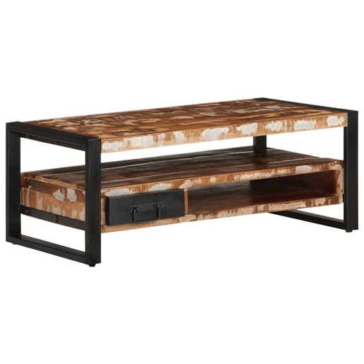 Mesa de Centro, Mesa baixa, multicor 90x50x36 cm madeira maciça recuperada Mesa de Centro, Mesa baixa, multicor 90x50x36 cm madeira maciça recuperada