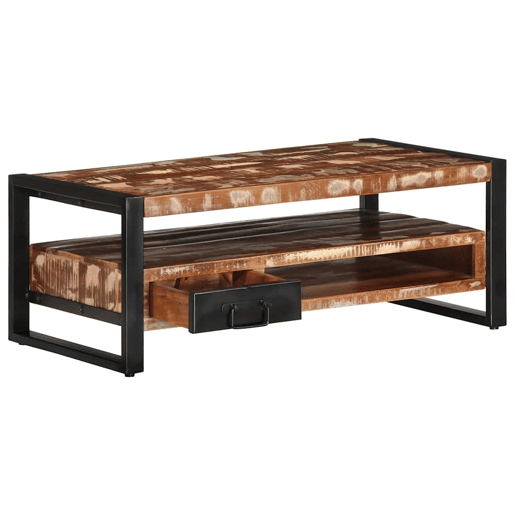 Mesa de Centro, Mesa baixa, multicor 90x50x36 cm madeira maciça recuperada Mesa de Centro, Mesa baixa, multicor 90x50x36 cm madeira maciça recuperada