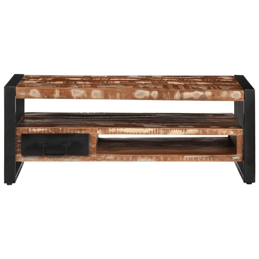 Mesa de Centro, Mesa baixa, multicor 90x50x36 cm madeira maciça recuperada Mesa de Centro, Mesa baixa, multicor 90x50x36 cm madeira maciça recuperada