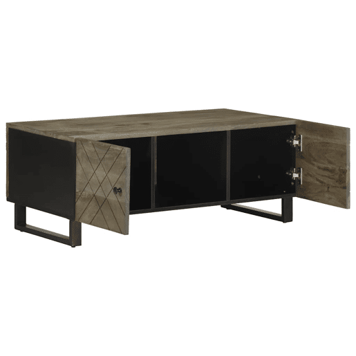 Mesa de Centro, Mesa baixa, 100x54x40 cm madeira de mangueira maciça preto Mesa de Centro, Mesa baixa, 100x54x40 cm madeira de mangueira maciça preto