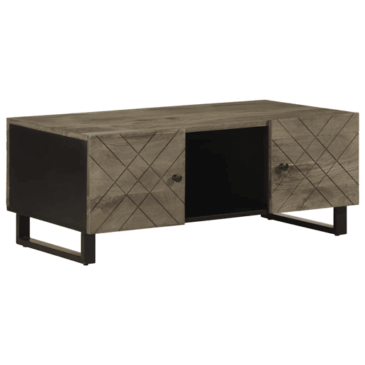 Mesa de Centro, Mesa baixa, 100x54x40 cm madeira de mangueira maciça preto Mesa de Centro, Mesa baixa, 100x54x40 cm madeira de mangueira maciça preto