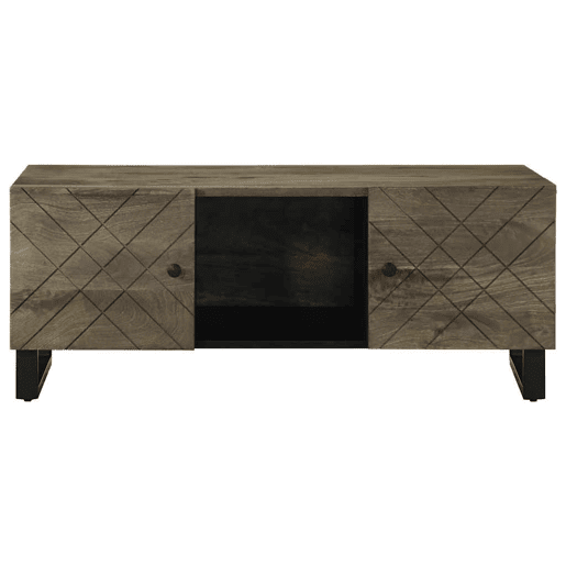 Mesa de Centro, Mesa baixa, 100x54x40 cm madeira de mangueira maciça preto Mesa de Centro, Mesa baixa, 100x54x40 cm madeira de mangueira maciça preto