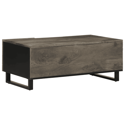 Mesa de Centro, Mesa baixa, 100x54x40 cm madeira de mangueira maciça preto Mesa de Centro, Mesa baixa, 100x54x40 cm madeira de mangueira maciça preto