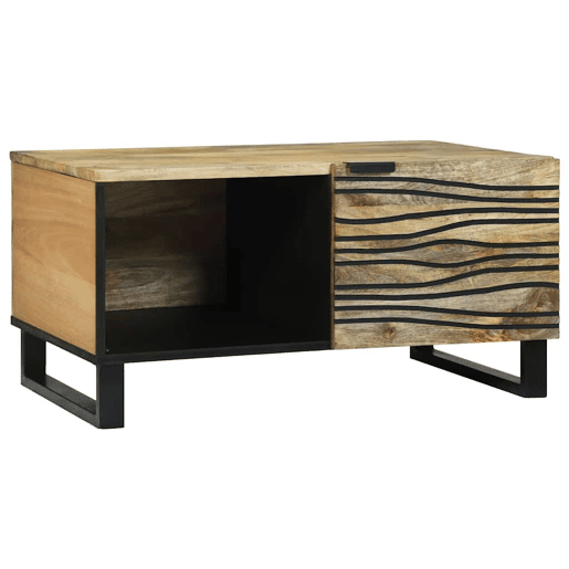 Mesa de Centro, Mesa baixa, Marrom e Preto 80 x 50 x 40 cm Mesa de Centro, Mesa baixa, Marrom e Preto 80 x 50 x 40 cm
