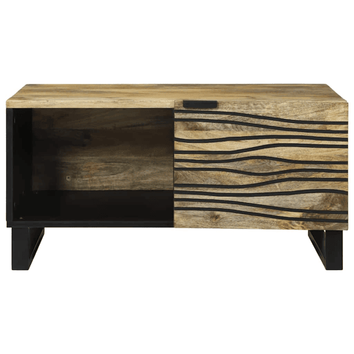 Mesa de Centro, Mesa baixa, Marrom e Preto 80 x 50 x 40 cm Mesa de Centro, Mesa baixa, Marrom e Preto 80 x 50 x 40 cm