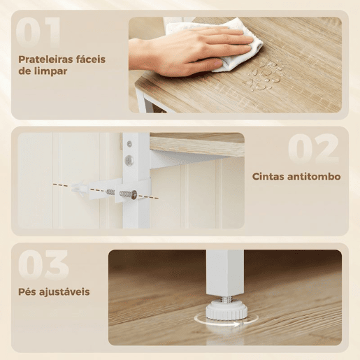HOMCOM Estante de Cozinha com Tomadas e Portas USB, Móvel Auxiliar de Cozinha, Suporte de Micro-ondas, 8 Prateleiras, 6 Ganchos, Gaveta de Tecido, para Espaços Pequenos, 80x40x181 cm, Carvalho HOMCOM Estante de Cozinha com Tomadas e Portas USB, Móvel Auxiliar de Cozinha, Suporte de Micro-ondas, 8 Prateleiras, 6 Ganchos, Gaveta de Tecido, para Espaços Pequenos, 80x40x181 cm, Carvalho