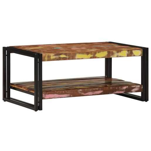 Mesa de Centro, Mesa baixa, multicor 90x50x38 cm madeira maciça recuperada Mesa de Centro, Mesa baixa, multicor 90x50x38 cm madeira maciça recuperada