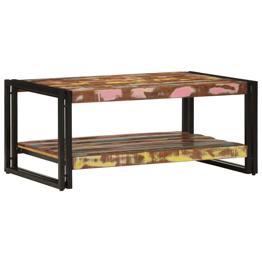 Mesa de Centro, Mesa baixa, multicor 90x50x38 cm madeira maciça recuperada Mesa de Centro, Mesa baixa, multicor 90x50x38 cm madeira maciça recuperada