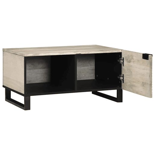 Mesa de Centro, Mesa baixa, Bege e Preto 80 x 50 x 40 cm Mesa de Centro, Mesa baixa, Bege e Preto 80 x 50 x 40 cm