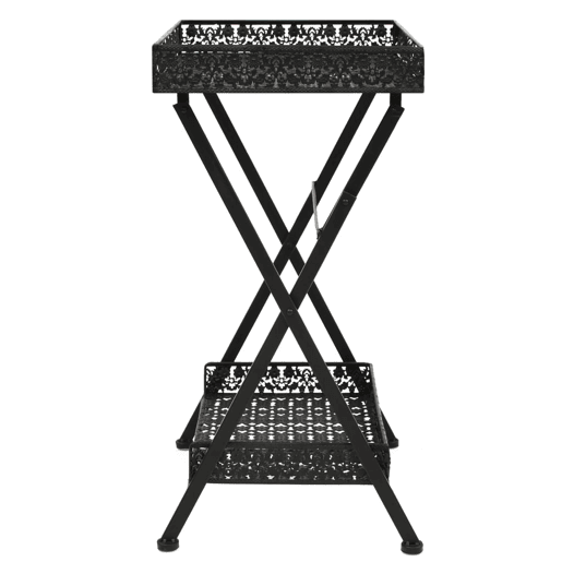 Mesa de Centro, Mesa baixa dobrĂ¡vel estilo vintage metal 58x35x72 cm preto Mesa de Centro, Mesa baixa dobrĂ¡vel estilo vintage metal 58x35x72 cm preto