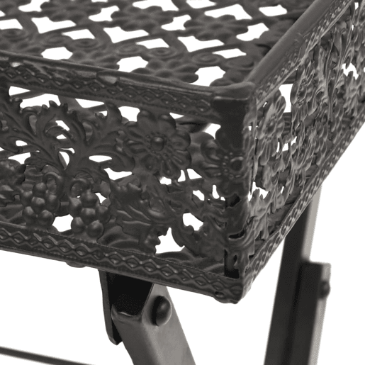 Mesa de Centro, Mesa baixa dobrĂ¡vel estilo vintage metal 58x35x72 cm preto Mesa de Centro, Mesa baixa dobrĂ¡vel estilo vintage metal 58x35x72 cm preto