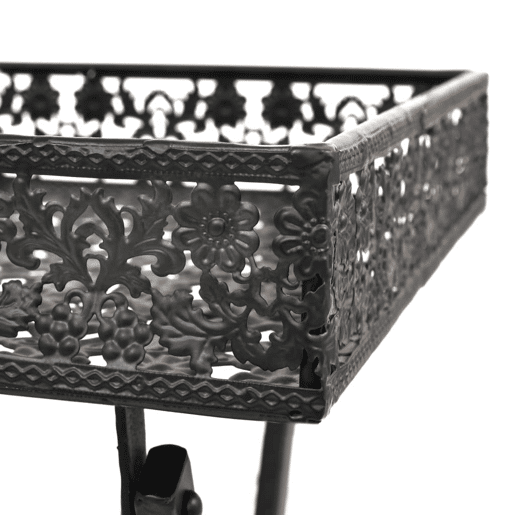 Mesa de Centro, Mesa baixa dobrĂ¡vel estilo vintage metal 58x35x72 cm preto Mesa de Centro, Mesa baixa dobrĂ¡vel estilo vintage metal 58x35x72 cm preto