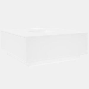Mesa de Centro, Mesa baixa, 100x100x40 cm derivados de madeira branco