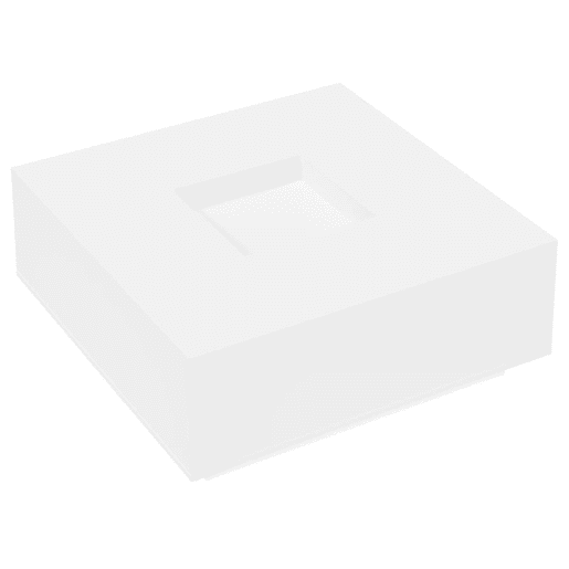 Mesa de Centro, Mesa baixa, 100x100x40 cm derivados de madeira branco Mesa de Centro, Mesa baixa, 100x100x40 cm derivados de madeira branco