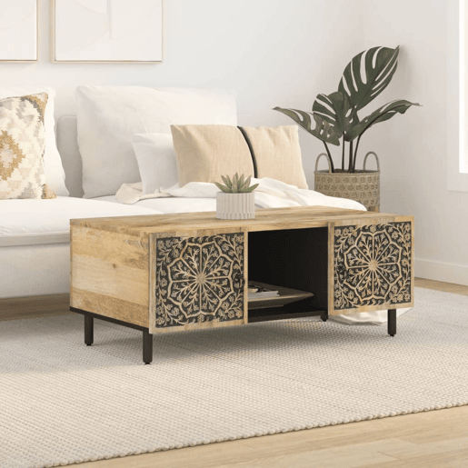 Mesa de Centro, Mesa baixa, 100x54x40 cm madeira de mangueira maciça Mesa de Centro, Mesa baixa, 100x54x40 cm madeira de mangueira maciça