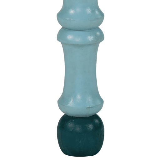 Mesa de Centro, Mesa baixa, pintada à mão mangueira maciça azul turquesa Mesa de Centro, Mesa baixa, pintada à mão mangueira maciça azul turquesa