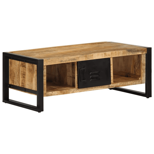 Mesa de Centro, Mesa baixa, 90x50x36 cm madeira de mangueira áspera maciça