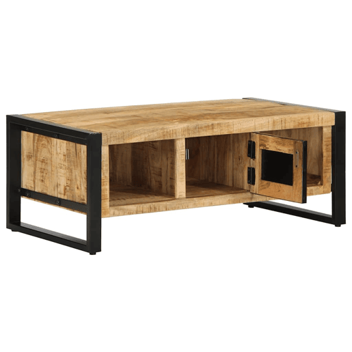 Mesa de Centro, Mesa baixa, 90x50x36 cm madeira de mangueira áspera maciça