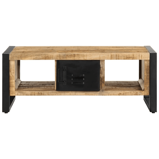 Mesa de Centro, Mesa baixa, 90x50x36 cm madeira de mangueira áspera maciça